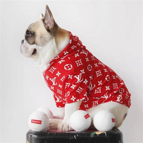 supreme louis vuitton dog clothes|Louis Vuitton dog jacket.